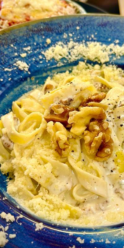 Pasta con nueces